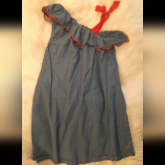 Crown & Ivy Denim Dress Girls Size 6x - Picture 6 of 6